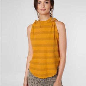 Free People Twist Tank Top Mandarin